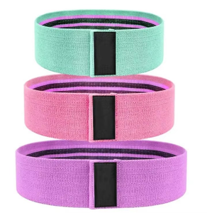 Juego de 3 Bandas de Resistencia de Poliéster para Cadera con Logotipo Personalizado, Tallas S, M, L, Bandas de Ejercicio para Gimnasio, Bolsa de Malla Portátil - Product Image 3