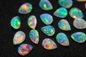 Ethiopian Opal Natural Gemstone Faceted Pear Cut 3x5mm Super Fine Quality Multi Color Certified Color Play Loose for Jewelry - Product Image 3