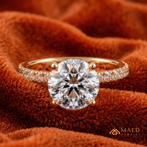 แหวนทองคำขาว 18K ชุบทองคำเหลือง ดีไซน์หรูหรา ประดับเพชรโมอิสซาไนต์แบบพาเว่ แนวเฉียง สำหรับผู้หญิง เครื่องประดับงานแต่งงานทันสมัย - Product Image 2