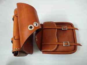 Bolsa de sillín de caballo de cuero genuino simple hecha a mano de la mejor calidad tamaño personalizado para montar para entusiastas ecuestres - Product Image 3