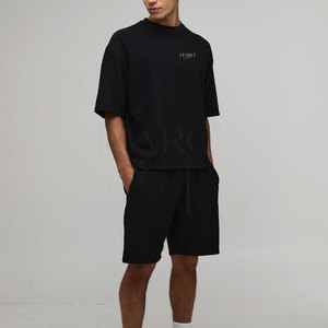 Venta Directa de Fábrica, Precio Bajo, Conjunto de Camiseta y Pantalones Cortos Deportivos para Gimnasio, Cómodos y Ajustables para Hombre, Tela Elástica, Material Duradero - Product Image 6