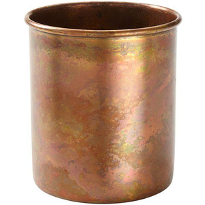 Round Copper Ice Bucket Metal Vintage Style Rust Resistant Beverage Cooler <b>Bar</b> Ware Barware Wine Cooler - Product Image 3