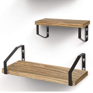 Solid Wood With Storage Space Multifunctional Living Room Furniture <b>Accessories</b> Rectangular Shape Wall Shelf - Product Image 1