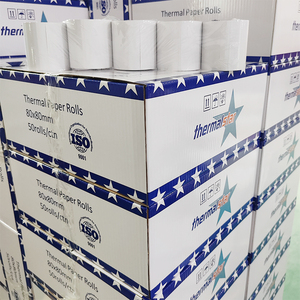 Rouleau <span class=keywords><strong>de</strong></span> papier thermique Evergreen 80x30 80x40mm 40mmx25mm 2,14x150 57x40mm 30m - Product Image 1