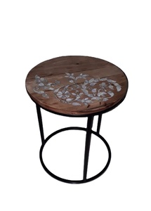 Conception en bois et résine sur support de tabouret en gros incroyable et colophane bonne qualité support de tabouret simple de salon - Product Image 4