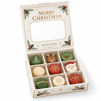 Caja de Cartón para Regalos de Navidad con Impresión de Logotipo Personalizado, Caja de Papel para Galletas, Caja de Regalo de Navidad para Dulces