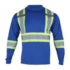 100% Polyester Shirts High Visibility Mining <b>Construction</b> Reflective Safety Hi Vis <b>Work</b> Shirt Long Sleeves - Product Image 1