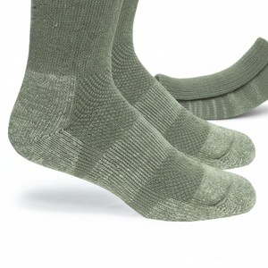 Último Modelo de Calcetines de Algodón y Fibra de Bambú hasta la Pantorrilla, Absorbentes de Sudor, Tejidos, Casuales, Color Verde Otoño - Product Image 4