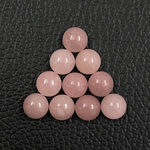 Cabujón de forma redonda de cuarzo de guayaba Natural de 5mm para joyería, piedras preciosas sueltas semipreciosas trituradas del fabricante, suministro Regular - Product Image 3