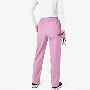 Pantalones de Enfermería Personalizados de Tela Oxford Transpirable para Mujer, con Cordón Ajustable, Cintura Elástica, Dos Bolsillos, Diseño Liso para Hospital - Product Image 4