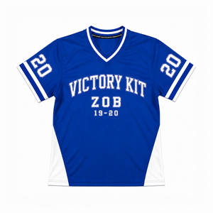 Maillot de sport bleu inspiré de Zata pour hommes et femmes, kit de victoire, tee-shirt de sport coupe courte et coupe classique - Product Image 4