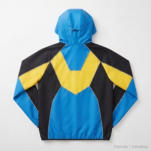 Chaqueta Cortavientos con Capucha Unisex Personalizada al por Mayor, con Ribete Reflectante de 3mm, Impermeable, Ligera, para Actividades al Aire Libre, con Cierre - Product Image 4