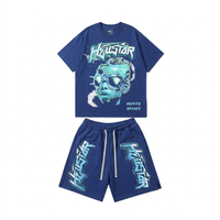 Ensemble deux pièces pour homme, best-seller de l'été, t-shirt et short en coton lourd, style streetwear, mode estivale