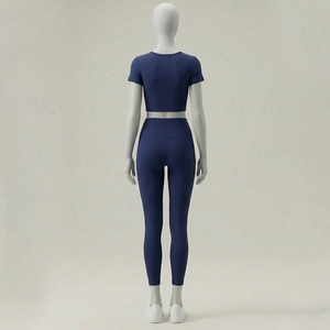 Conjunto de 2 piezas de pantalones deportivos elásticos con cremallera en el tobillo y capucha, estilo cargo, para mujer y unisex, 2026 - Product Image 2