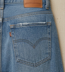 Jupe crayon midi en jean taille haute pour femme, couleur unie, boutonnée sur le devant, décontractée, en coton délavé, style printemps - Product Image 6