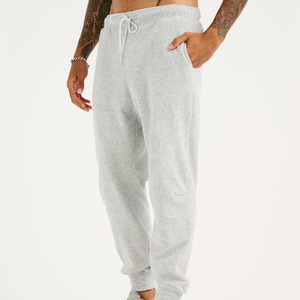 Pantalon de jogging décontracté pour homme, molletonné, avec cordon de serrage, chevilles ajustables et coupe droite - Product Image 2