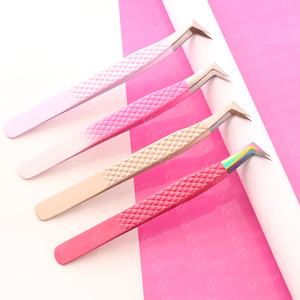 Sturdy and Durable <b>Eyelash</b> Extension Tweezers Stainless Steel Professional <b>Individual</b> <b>Eyelash</b> Extension Tweezers - Product Image 4