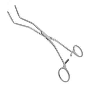 Pince à artères rénales 7-1/2 pouces à dents longitudinales courbées en acier inoxydable, instrument chirurgical vasculaire - Product Image 1