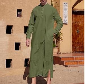 Vêtements Islamiques Élégants : Thobes Marocains, Jubba Arabe, Jalabiya, Thawb, Kaftan, Thobes du Qatar – Couleurs Unies, Grandes Tailles, Service OEM - Product Image 3