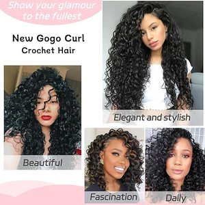 8 Paquetes de Cabello Sintético <span class=keywords><strong>Gogo</strong></span> Curl para Crochet, 10 Pulgadas, Doble Trama a Máquina, Pre-enlazado, Rizado, Ondas de Agua, Ondas Oceánicas, Rubio, Trenzas Profundas - Product Image 2