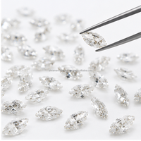 Prix de gros pour la fabrication de bijoux de luxe, diamants en vrac de qualité VS-Si, 1 carat, couleur blanche, forme marquise, cultivés en laboratoire