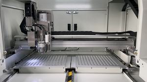 Machine de découpe automatique de circuits imprimés GENITEC GAM320AL pour ligne SMT, état neuf, composants principaux de l'usine de fabrication, moteur PLC, 1 an - Product Image 5
