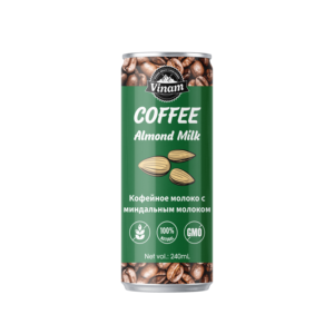 กาแฟ RTD รสธรรมชาติอัลมอนด์นม vinam ยี่ห้อ/ODM-OEM/ฉลากส่วนตัวอลูมิเนียมกระป๋อง - Product Image 1