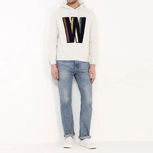 Vêtements streetwear respirants et écologiques en coton mélangé avec broderie chenille, impression numérique personnalisée, prix usine, collection hiver - Product Image 4