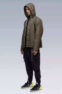 Custom Men's Waterproof Techwear <b>Jacket</b> Urban Tactical Windbreaker Cyberpunk Hooded Streetwear Functional Olive Green Parka Coat - Product Image 6