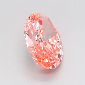 Diamant de laboratoire ovale taille brillant 1,3 carat rose vif fantaisie VVS1 avec certificat IGI, couleur D-F, clarté VVS-VS, personnalisable - Product Image 3