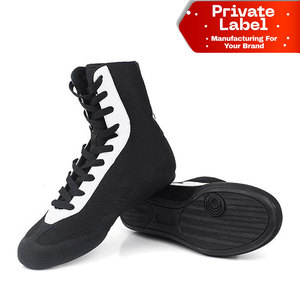 Fabricación Personalizada de Botas de Boxeo al por Mayor, Fabricante de Equipamiento de Combate OEM, Zapatos de Boxeo al por Mayor sin Logotipo, de Caña Alta - Product Image 1