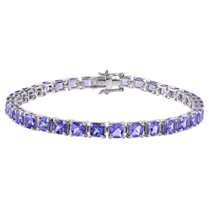 Pulsera de Tanzanita en Plata de Ley 92.5 KLSB-20415 - Product Image 1