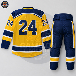 Sublimated Hockey Jersey with Protective Pants Breathable Quick Dry Athletic Sports Wear Custom OEM Ice Hockey Team Uniform - Product Image 2