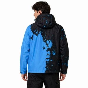 2026 Trendy Customized Design Zip up <b>Heat</b> Reactive Fabric <b>Heat</b> Reactive Jacket Windbreaker <b>Coat</b> Blue <b>Heat</b> Reactive Men's Jackets - Product Image 4