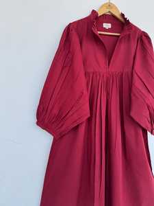 Femmes filles imprimé pur coton Maxi robe indien bloc imprimé décontracté été soirée à la mode en gros longue Midi en vrac - Product Image 3