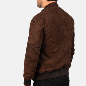 Best Design Cow <b>Suede</b> Leather <b>Jacket</b> For <b>Men</b> Customized High Quality Zipper Up Closure Side Pockets Fashionable <b>Jacket</b> <b>Men</b> - Product Image 4