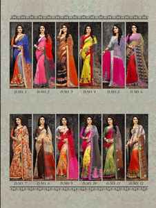 Sari elegante y moderno con blusa para mujer que le da un aspecto elegante en la oficina, bodas, fiestas, festivales, la vida diaria y en todas las ocasiones. - Product Image 6