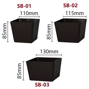 Pot de fleurs carré, design minimaliste, pot en plastique durable, léger, utilisation en extérieur/intérieur, design imprimé décoratif - Product Image 6