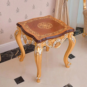 Juego de Sofás de Madera de Teca de Lujo, Elegancia Imperial, Tapizados, Ecológicos, Tallados a Mano, Muebles Clásicos Europeos para Sala de Estar - Product Image 6