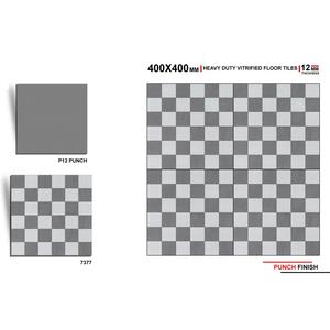 Azulejos Digitales de Porcelana Negra Vistaar de 400x400 mm, 16x16, Resistentes, para Exteriores, Estacionamientos y Baños de Centros Comerciales, Diseño de Calidad de Exportación - Product Image 1