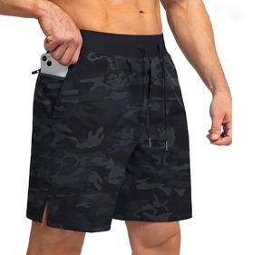 Shorts de course pour hommes respirants en toile imprimée par sublimation, taille élastique, décontractés, séchage rapide, haute qualité - Product Image 2