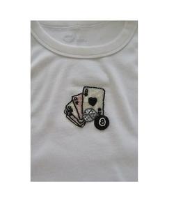 Camiseta de Moda con Cuentas y Manga Corta para Mujer, Camiseta con Bordado de Cuentas de Doble Cara para Mujer y Niña, Gran Venta - Product Image 3