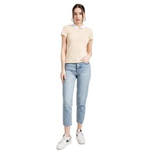 T-shirt décontracté à manches courtes pour femmes, style tendance personnalisé, qualité supérieure, tissu en coton premium, polo pour un confort quotidien - Product Image 4
