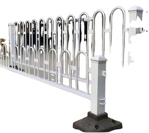 Barrière de sécurité pour trottoir en PVC galvanisé de qualité ingénierie, séparateur de route, garde-corps, barrière de circulation métallique écologique - Product Image 1