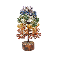 Arbre de pierres précieuses portable fait main de qualité supérieure, 1000 pierres, sept chakras, Feng Shui, décoration d'intérieur, cadeau, vente en gros