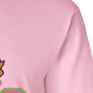 Camiseta Rosa de Manga Larga con Estampado Gráfico del Escudo 1908, Cuello Redondo, Informal, para Mujer, Moda Urbana, Ropa para Uso Diario - Product Image 2