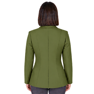 Olive Green Equestrian <b>Jacket</b> for <b>Women</b> Slim Fit Riding Blazer Elegant Horse Riding Competition Coat Custom Wholesale Equestrian - Product Image 2