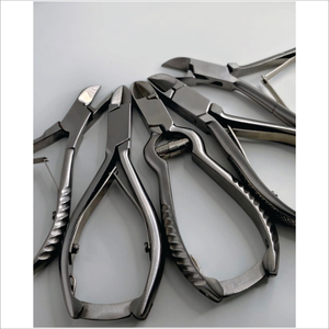 Ensemble de coupe-ongles en acier inoxydable de haute qualité, ouverture large, lame courbée/droite, durable, professionnel, manucure, pédicure - Product Image 1