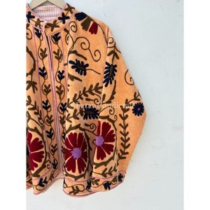 Women's Velvet Jacket <b>Coat</b> Handmade Suzani Embroidery Jacket With Inside Cotton Lining Boho Chic Jacket Overcoat - Product Image 2