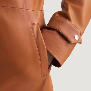 Abrigo Largo de Cuero Personalizado de Estilo Único para Hombre, Abrigo Largo de Cuero Cálido para Invierno, Último Diseño, Cómodo - Product Image 3